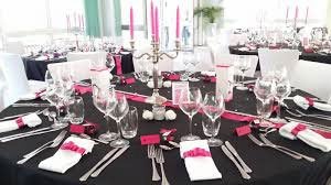 decor table mariage, decor reception mariage, deco mariage noir et rose, deco table mariage rose et noir, decor table fushia et noir, 